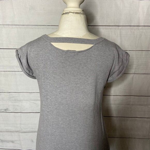 I Heart Ronson grey gray sweater dress medium - Picture 5 of 5